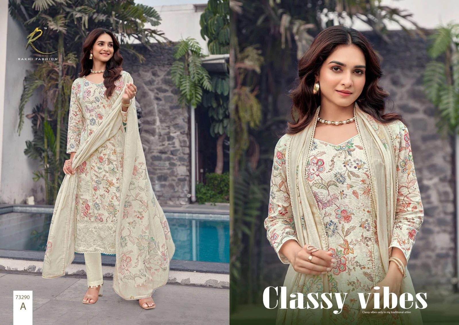 Rakhi seafoam breeze ladies designer suit
