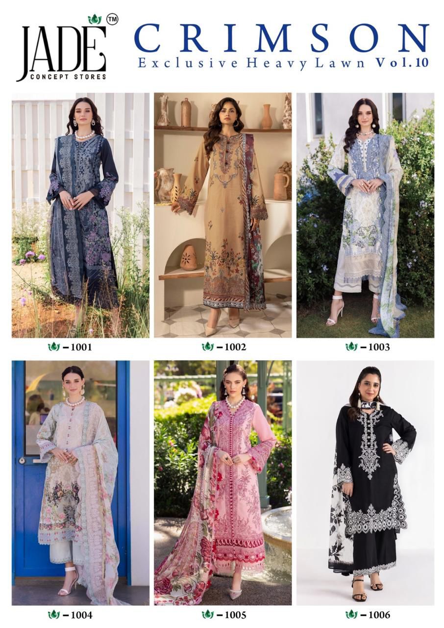 Jade crimson exclusive heavy lawn collection vol 10