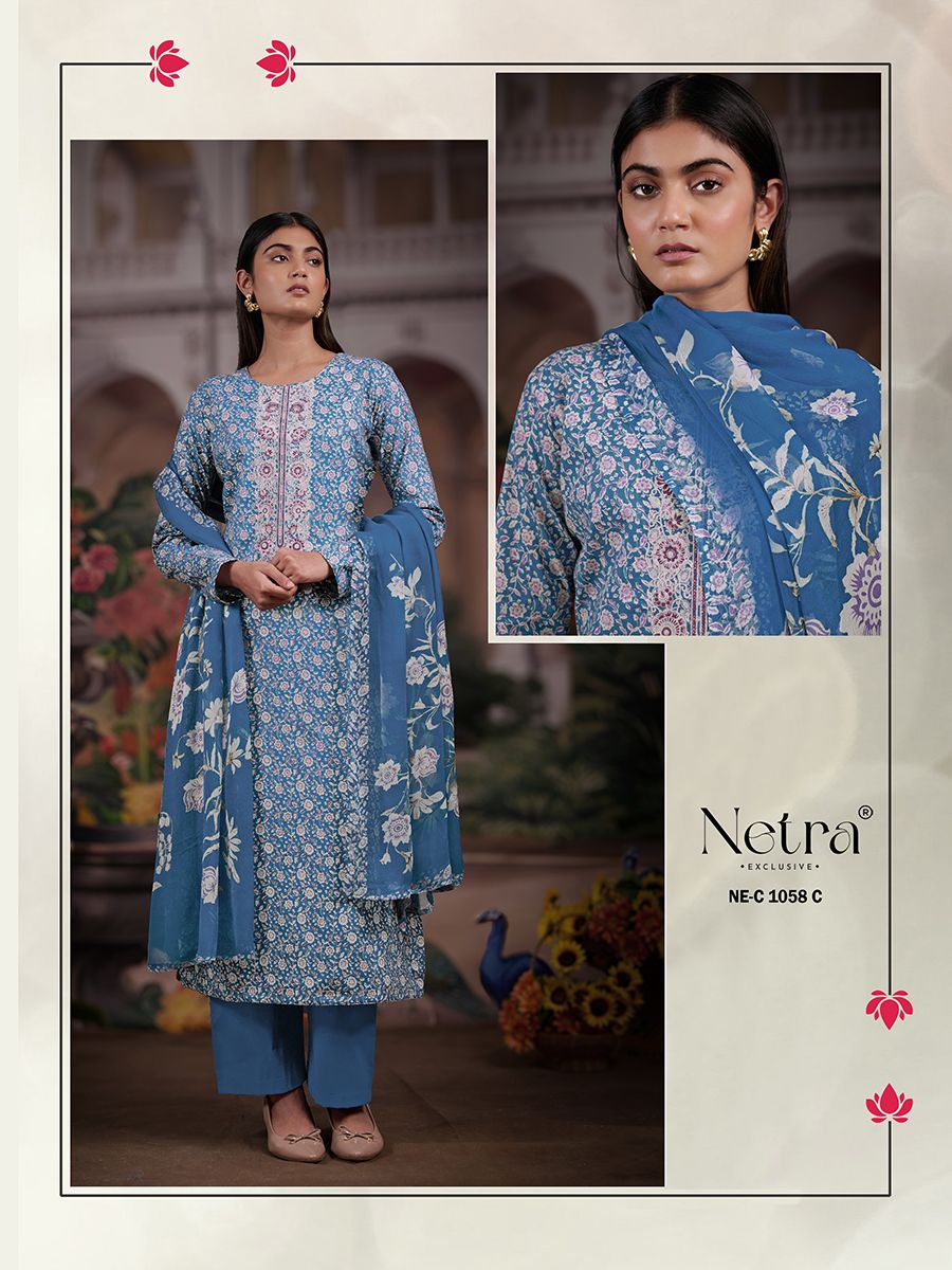 Netra fairy premium cotton suit