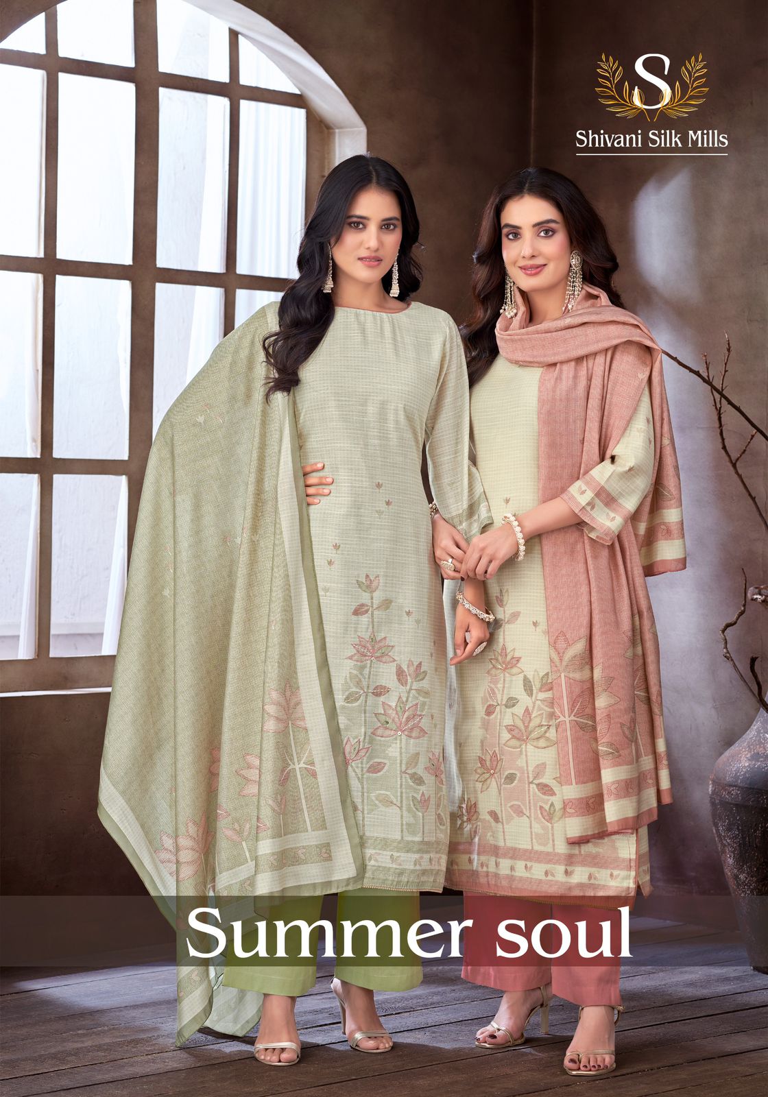 Shivani silk Mills summer soul suits