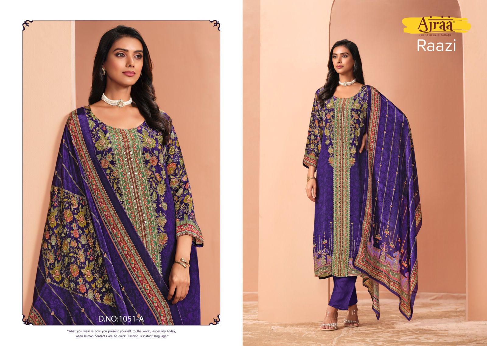 Ajraa raazi ladies readymade suit