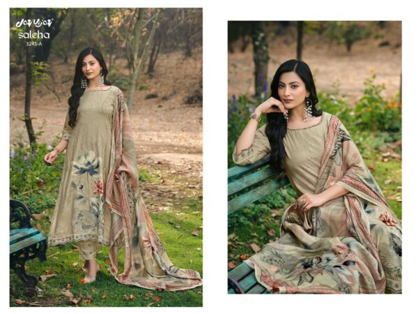 Moga Silk Embroidered Suit