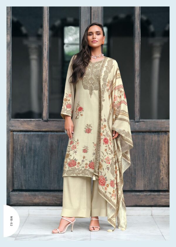 Viscose Muslin Designer Suit