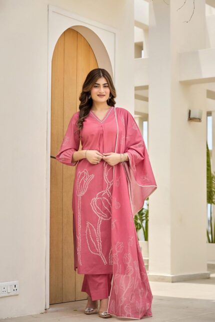 New Arrival | 3-Piece Cotton Suit Set with Digital Print