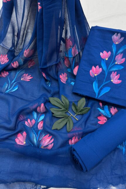 Hand-Painted Cotton Suit