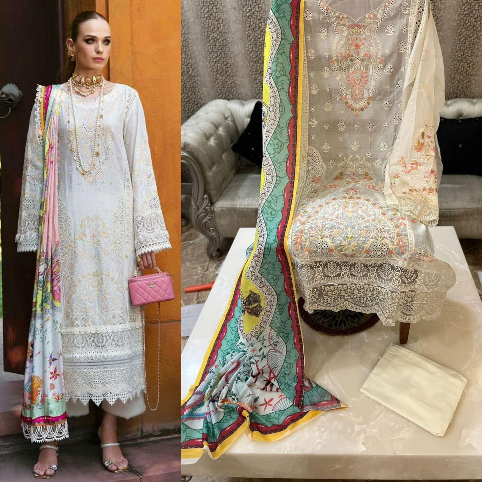 Shree Chikankari Cotton Suit