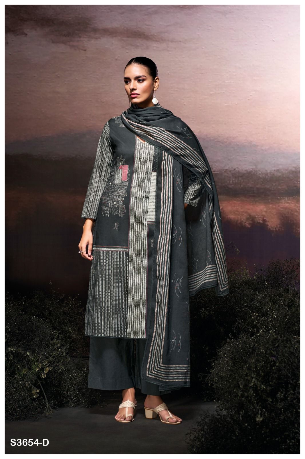 Ganga Afira 3654 – Premium Cotton Suit