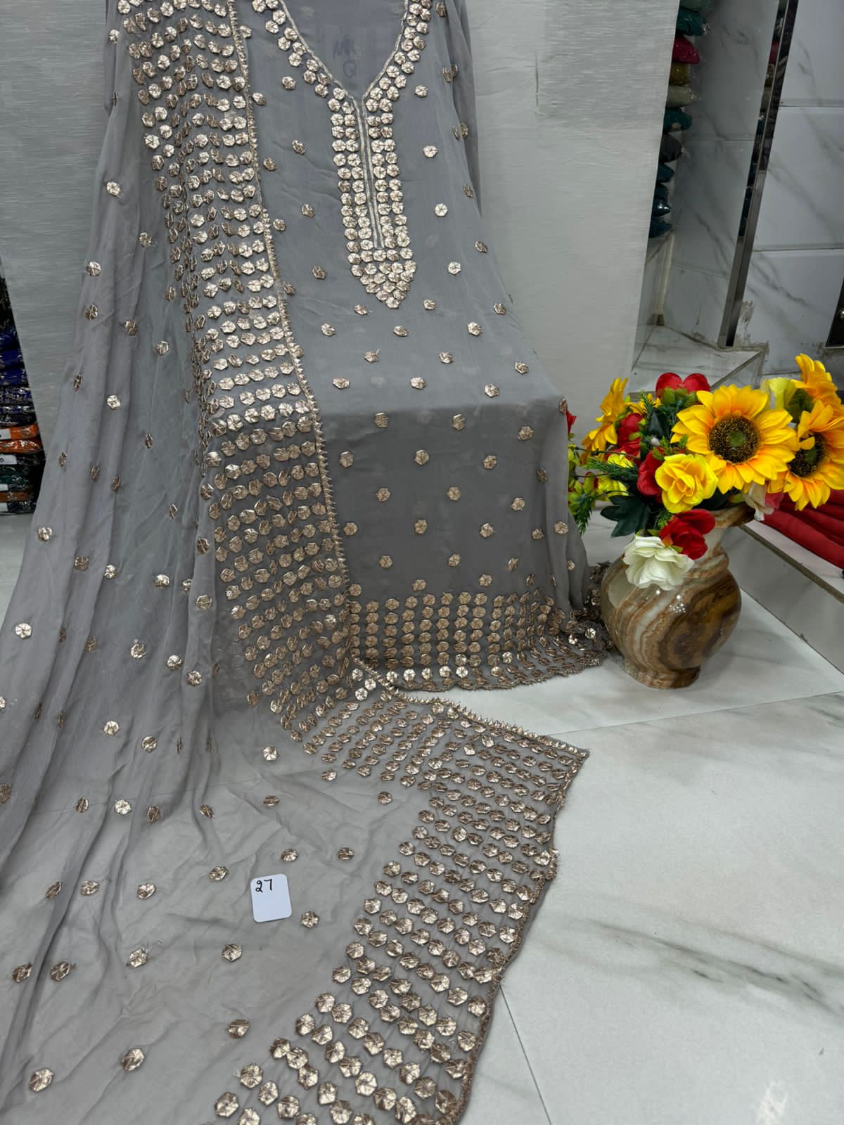 Karachi Gotta – Original Pakistani Chiffon Suit