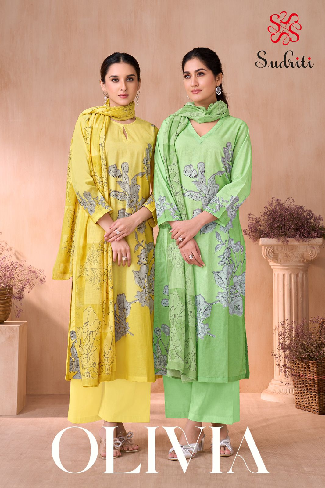 Sudhriti Olivia Pure Cotton Lawn Suit