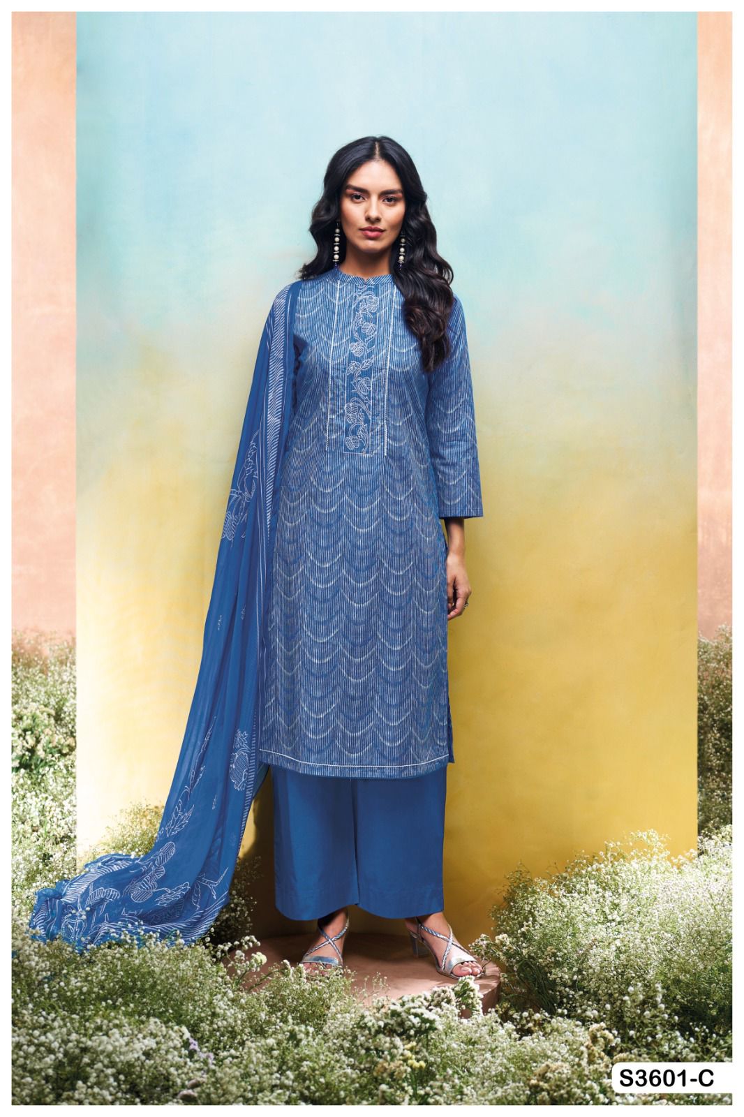 Ganga Nilakshi 3601 – Premium Cotton Suit
