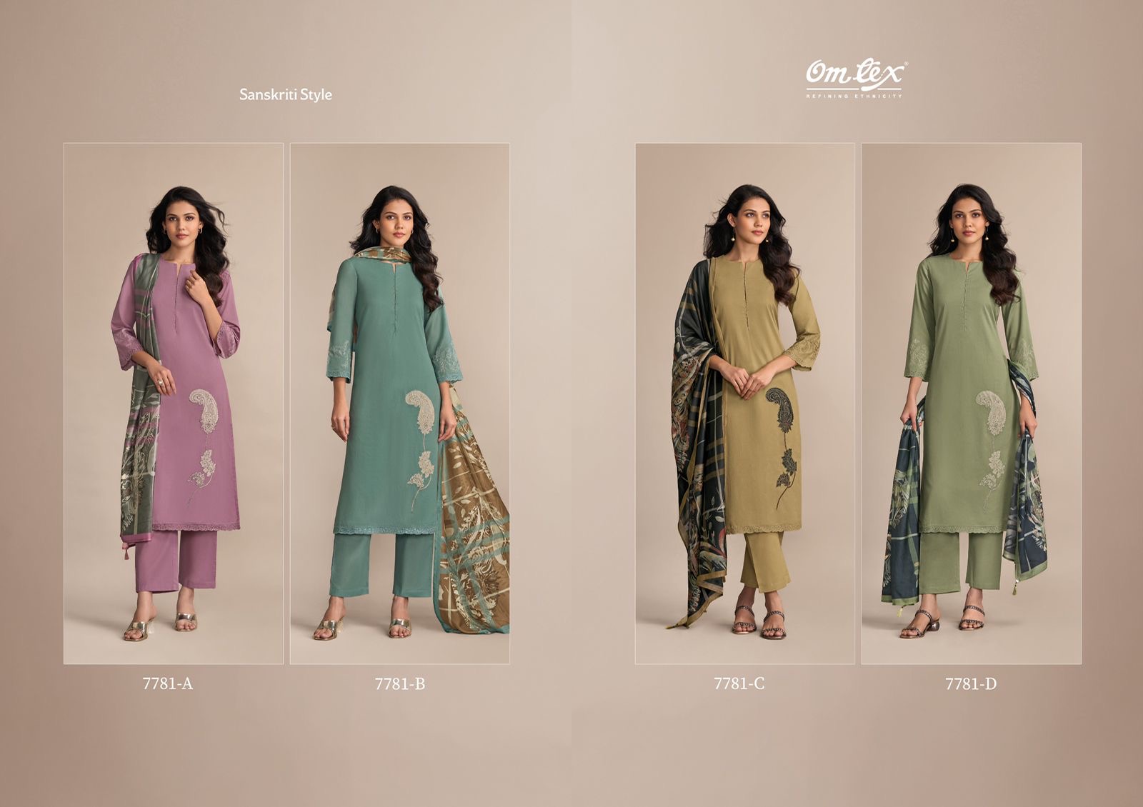Omtex Sanskrit Style – Premium Lawn Cotton Suit