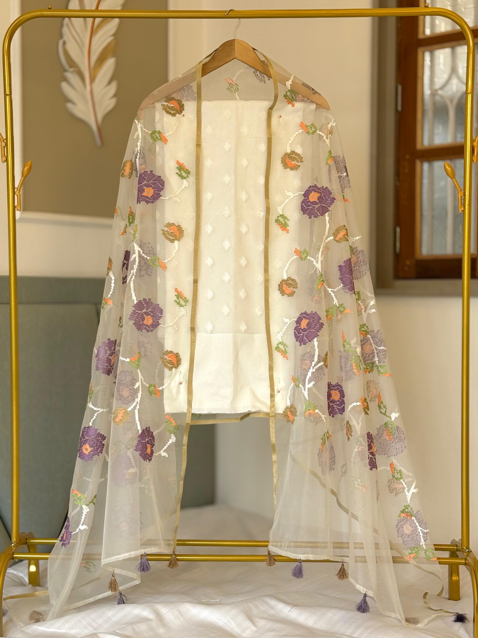 Exclusive Banarasi Organza Suit Set