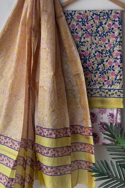 Maheshwari Silk Hand Block