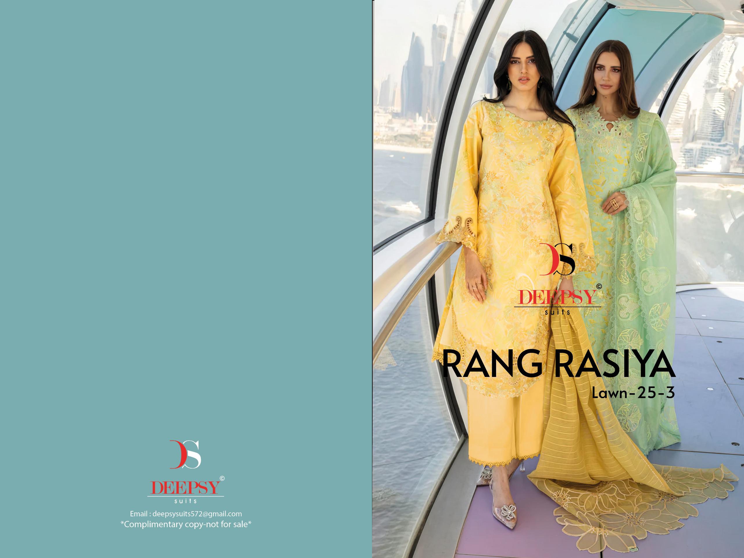 Rangrasiya Lawn 25‑3 by DEEPSY SUITS