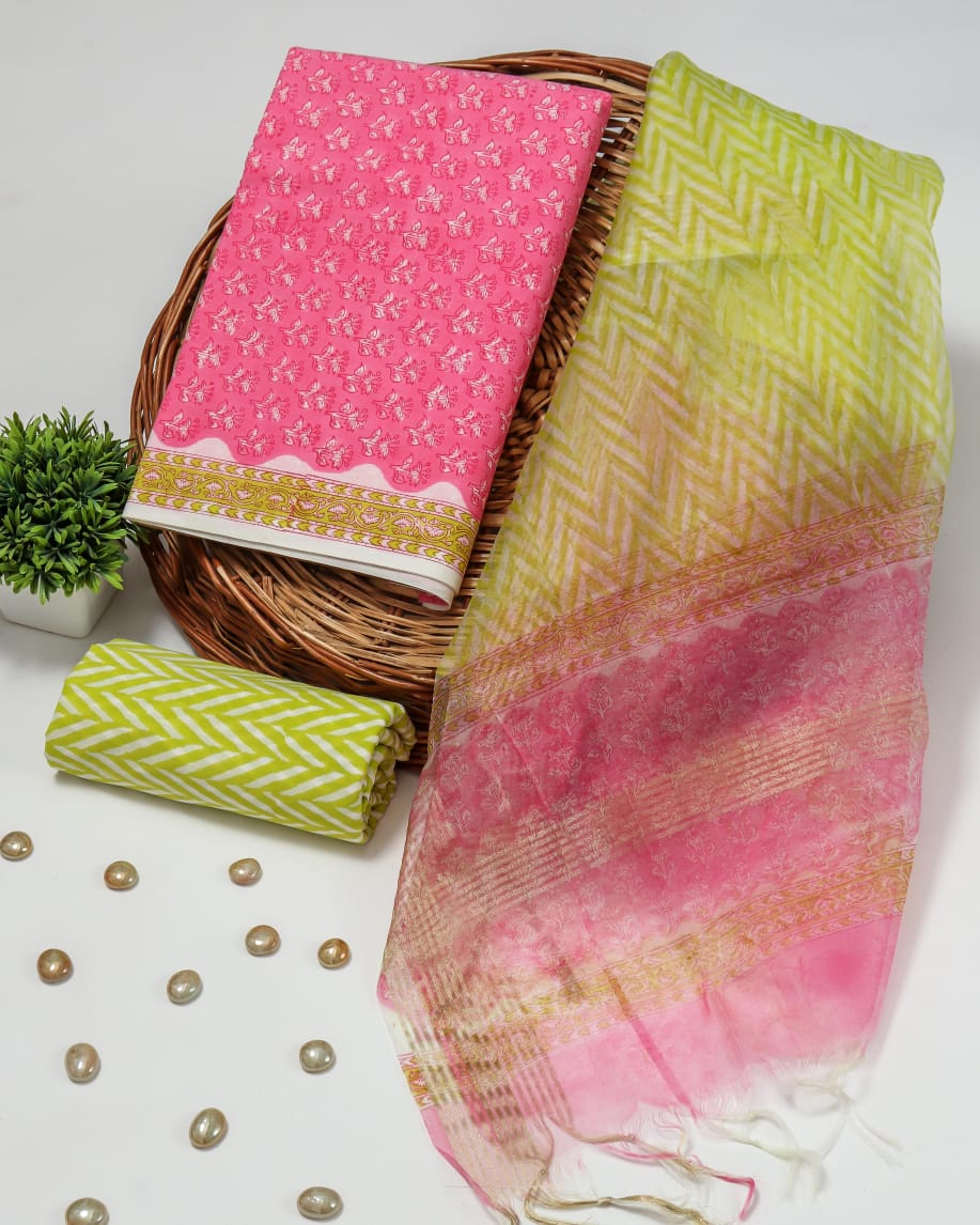 Special Organza Dupatta Cotton Suits