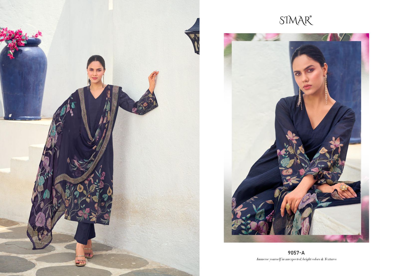 Glossy Simar Rosleen Premium Designer Suit