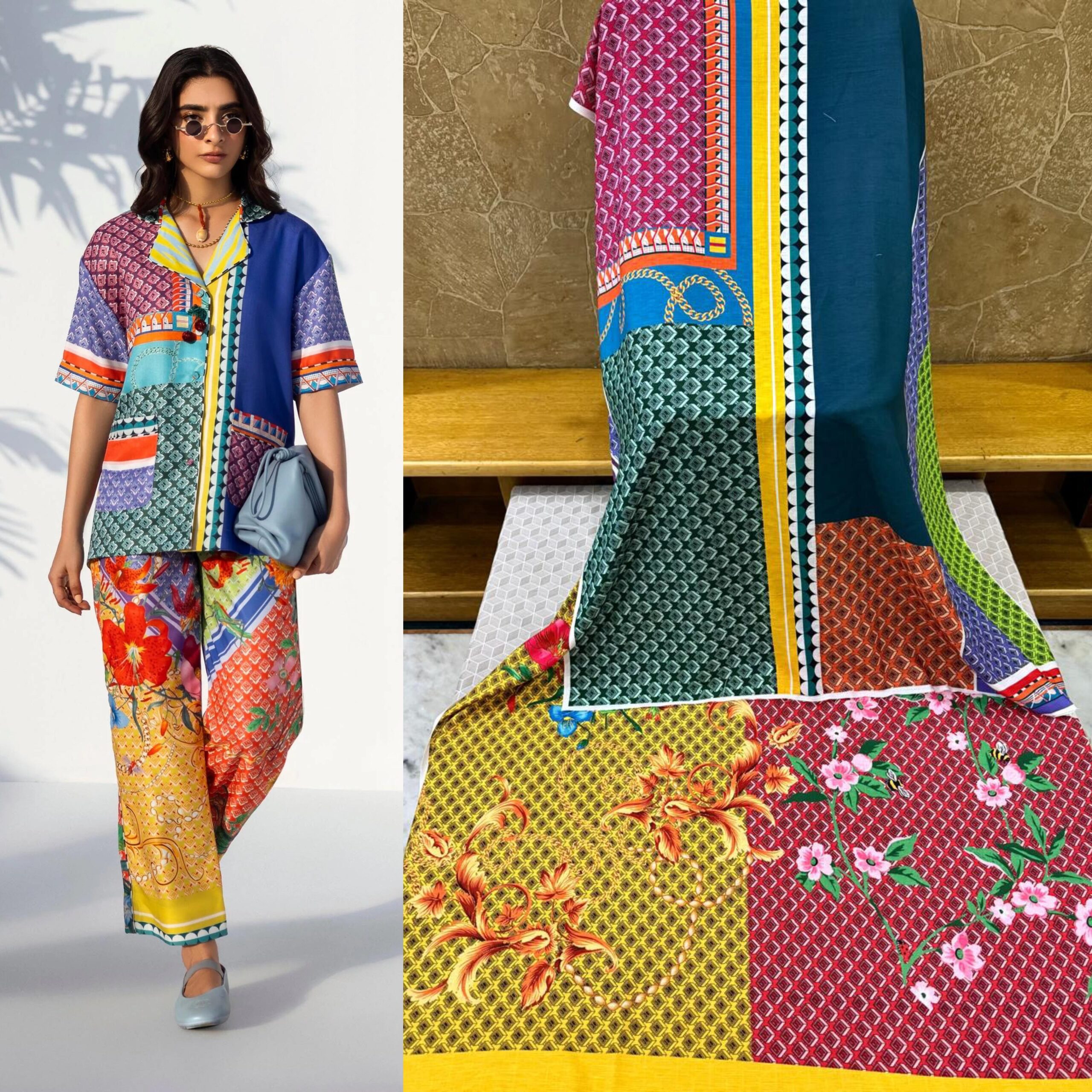Sana Safinaz – Cotton Linen Cord Set