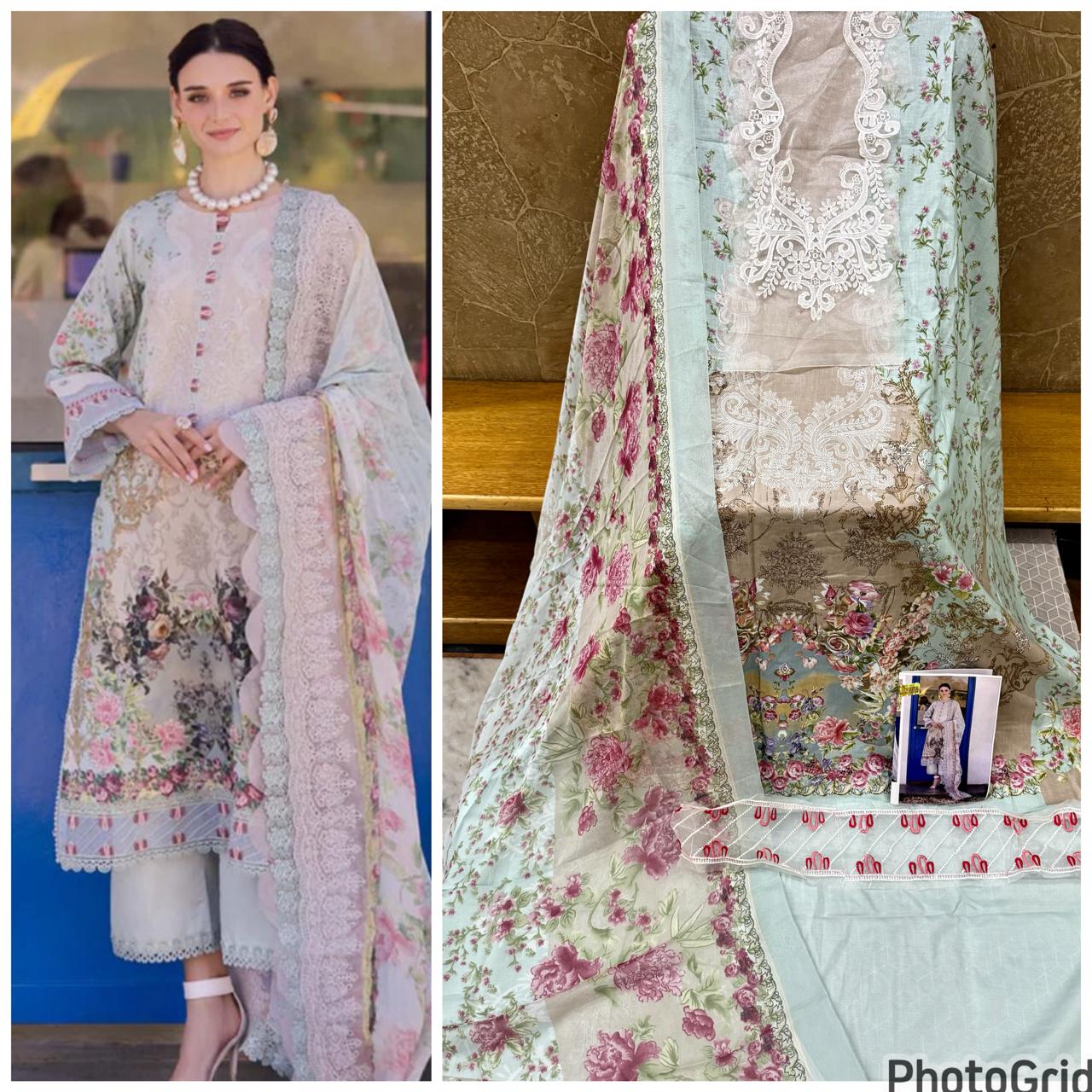 MARIA.B Embroidered Cotton Suits