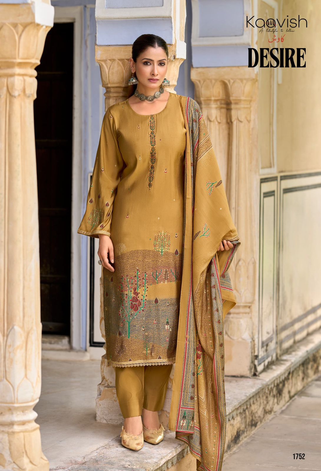 Kaavish Desire Muslin Silk Suit