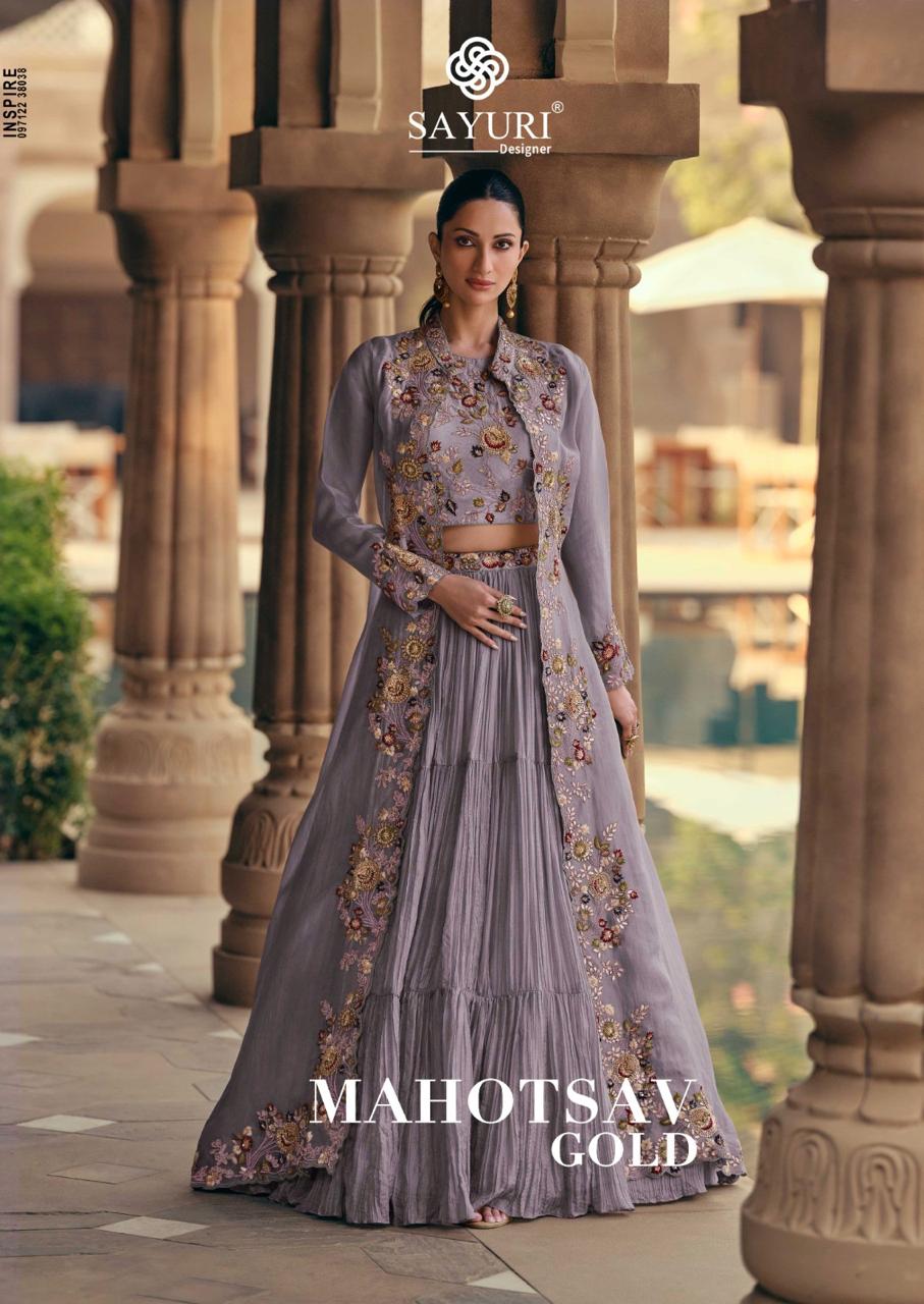 SAYURI DESIGNER MAHOTSAV GOLD SUITS