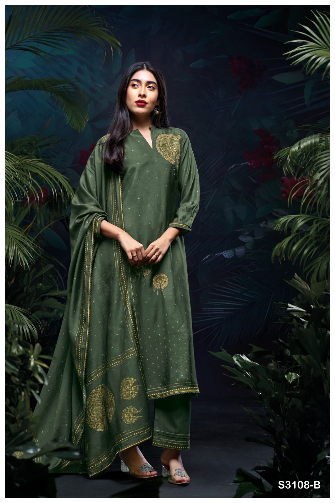 Ganga Yuktha 3108 – Bemberg Silk Suit