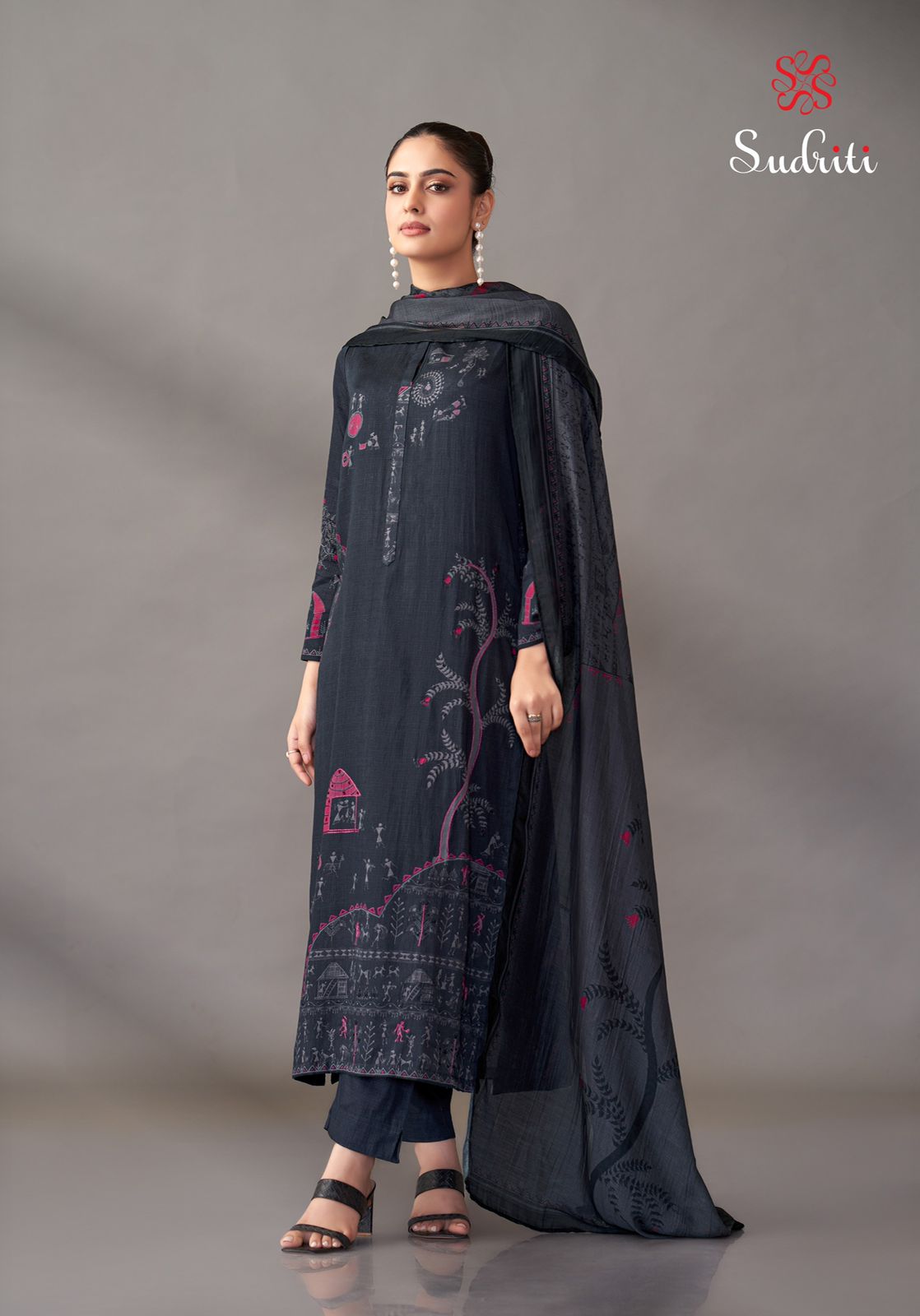 Sahiba Sudriti Habiba Satin Suits