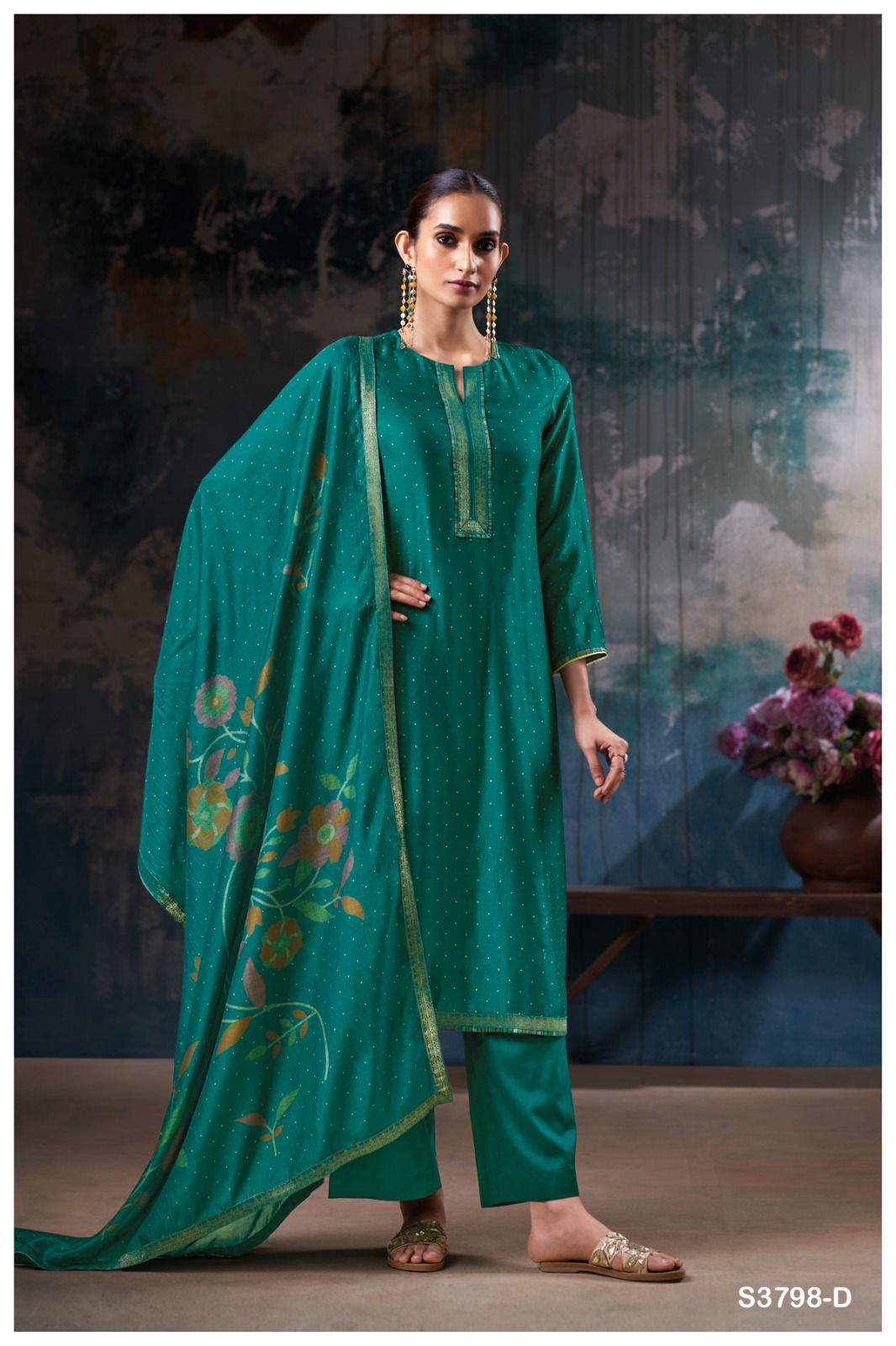 Ganga Vrisya Ladies Silk Suit