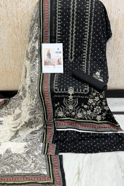 Mausummery stitched lawn suits