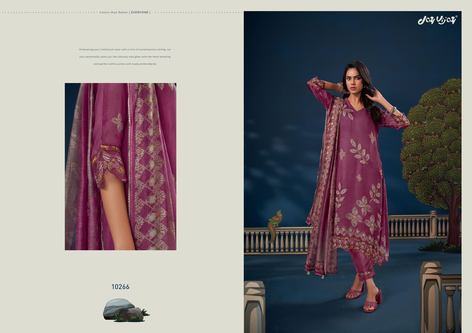 Jay Vijay Kahani Tota Maina Ki – Pure Burberry Silk Suit