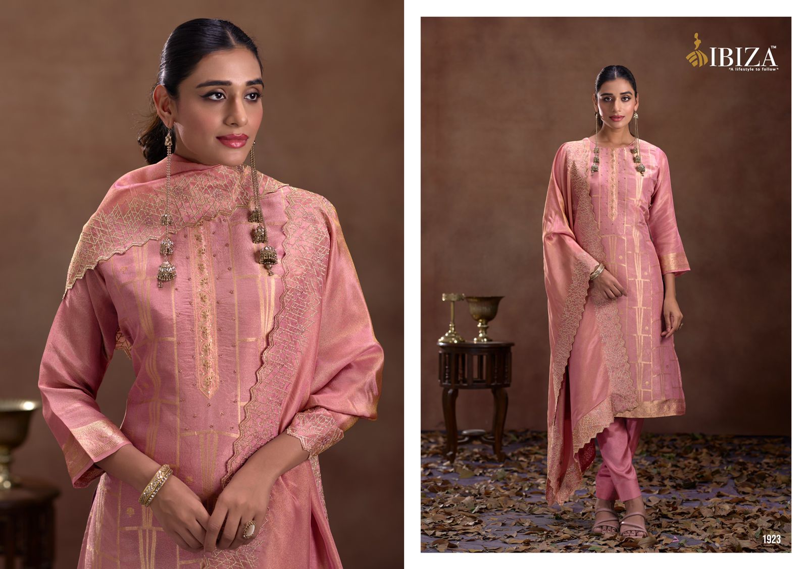 Ibiza Amogh – Pure Silk Simar Jacquard Suit