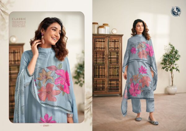 floral muslin suit for women
