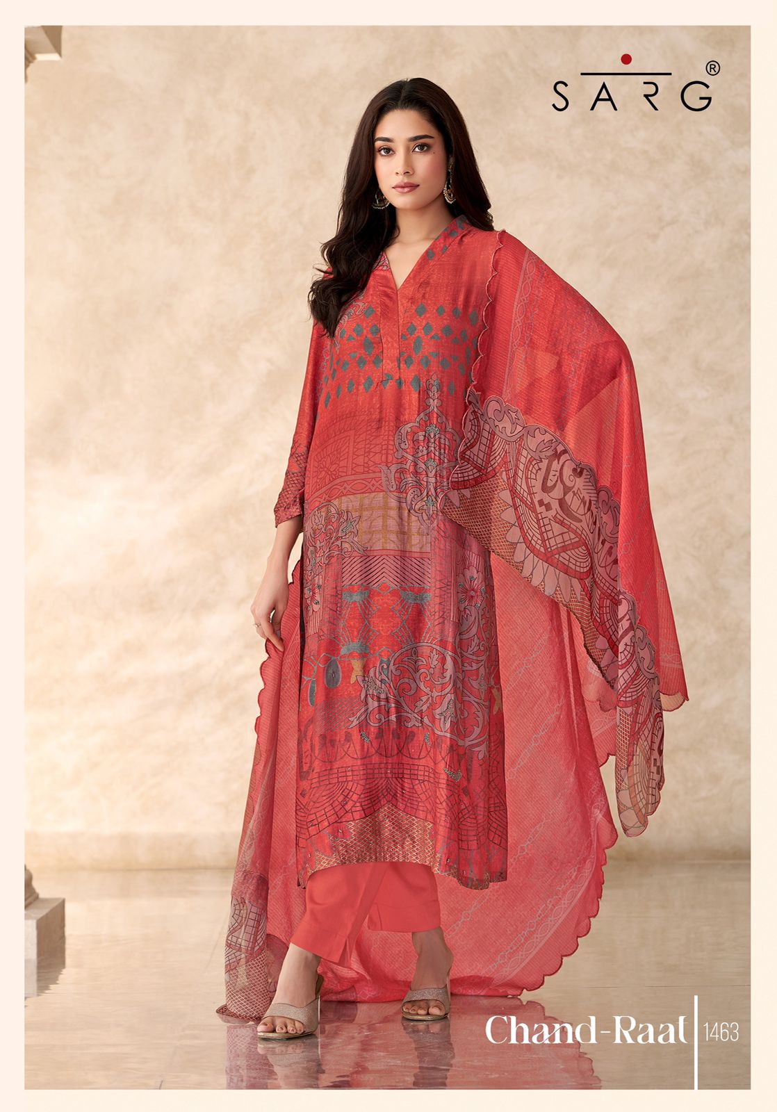 Sarg Chand Raat – Designer Muslin Silk Embroidered Suit