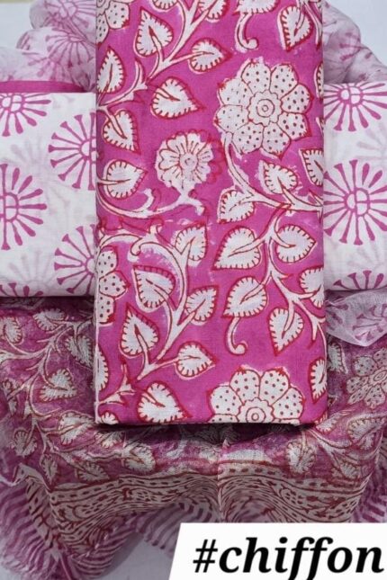 Hand Block Printed Cotton Suit