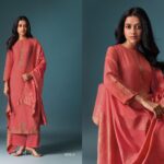 OMTEX FALONI SILK DIGITAL PRINTED SUIT