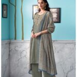 Ganga Myrixa Cotton Satin Suit