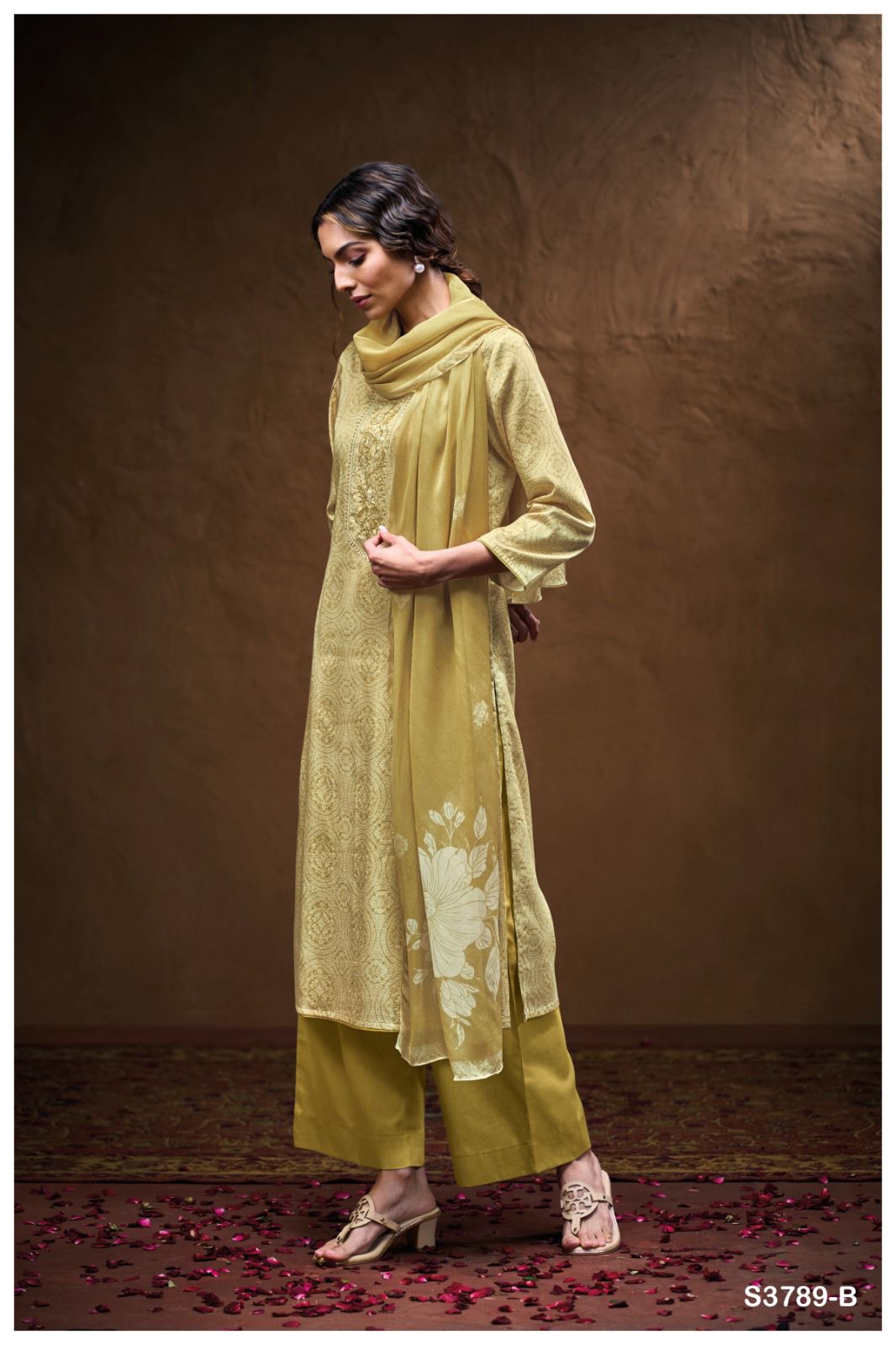 Ganga Yashika 3789 – Cotton Satin Suit