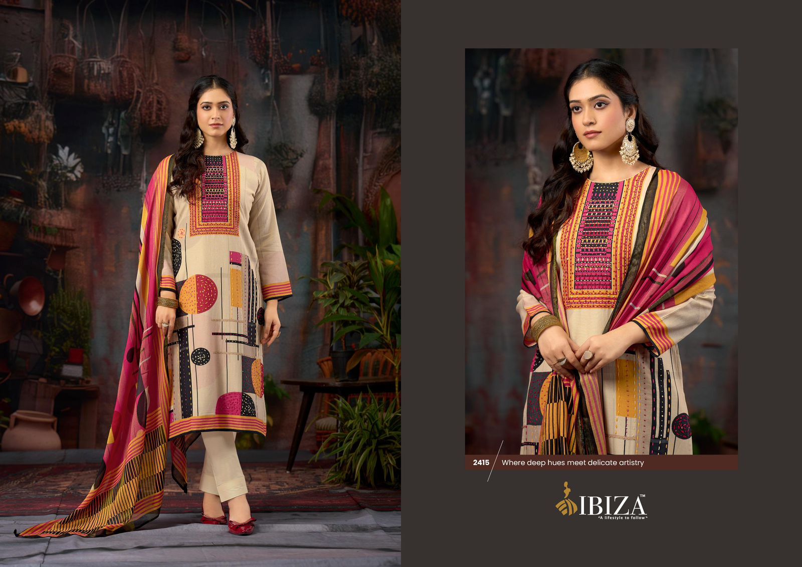 IBIZA Jashn –  Bemberg Muslin Suit