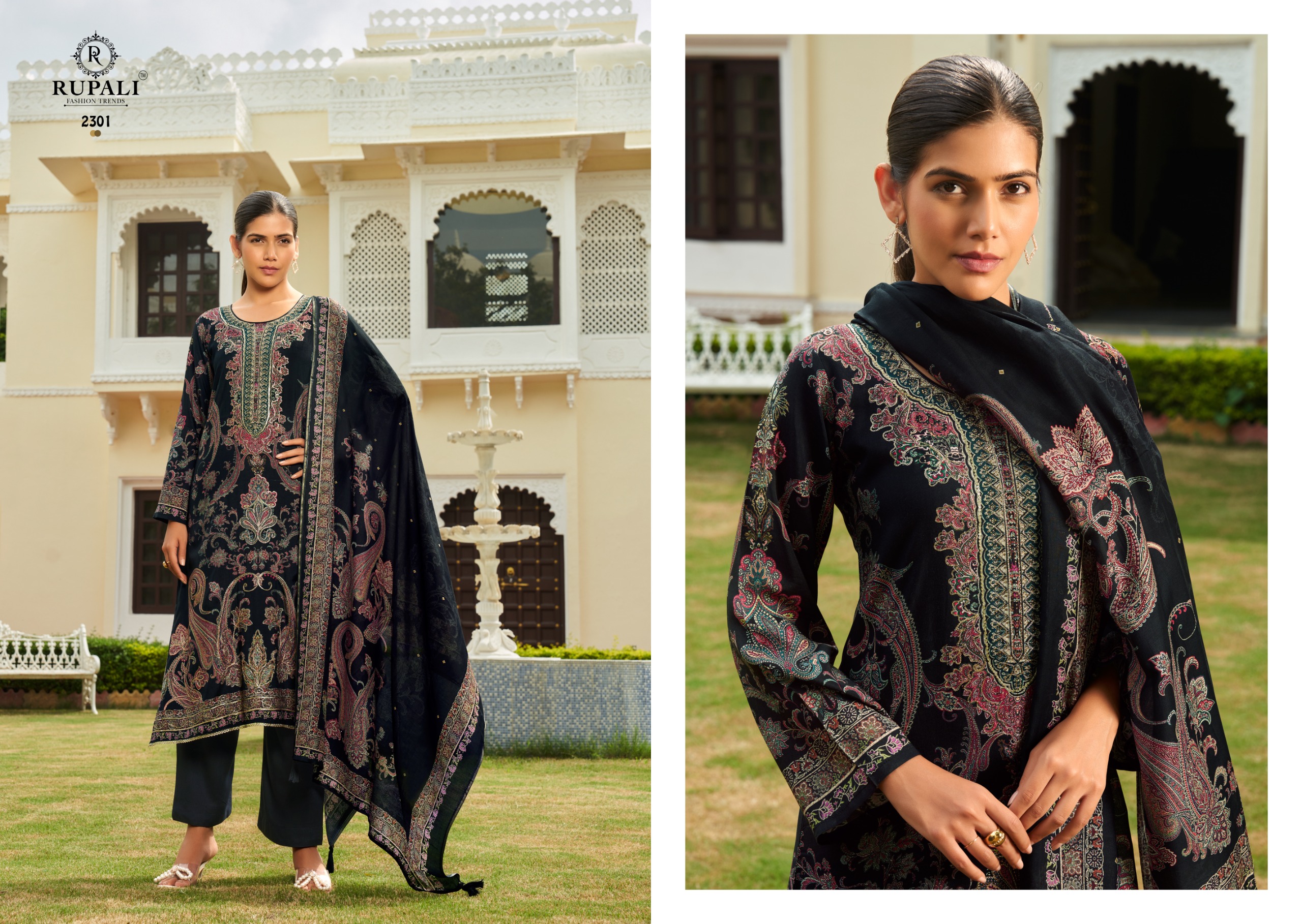 Rupali Vidisha | Pure Viscose Muslin Suit