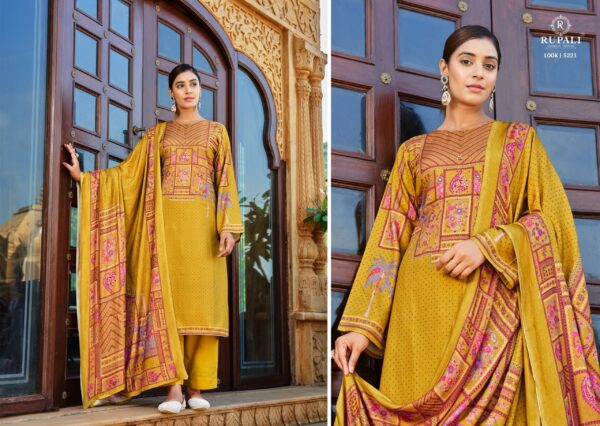 Rupali Fashion Malhar Satin Printed suit
