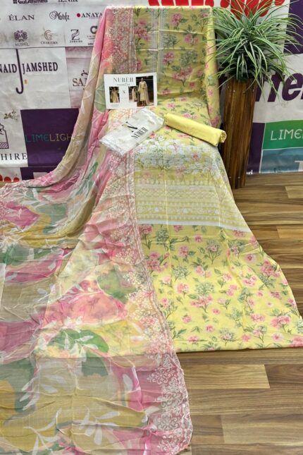 Nureh Signature Prints Lawn Suit