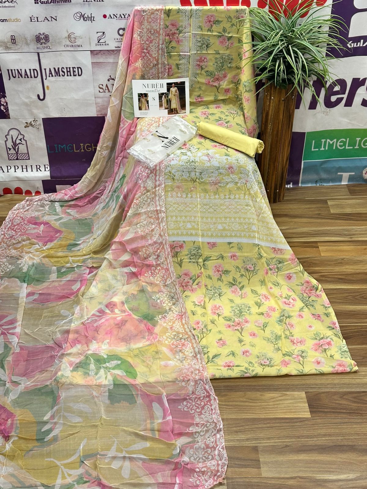Nureh Signature Prints Lawn suit