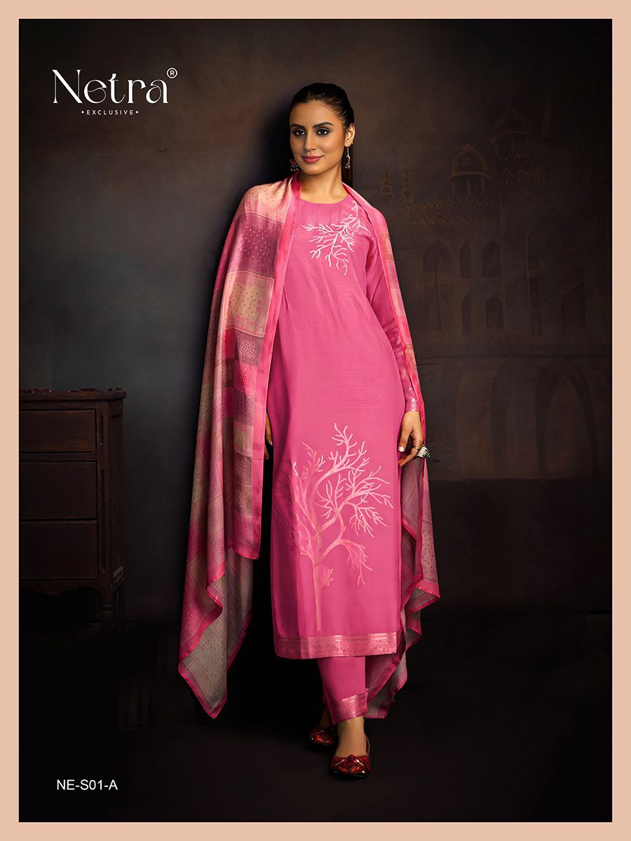 NETRA EXCLUSIVE – AARNA Vol. 01 Muslin suit