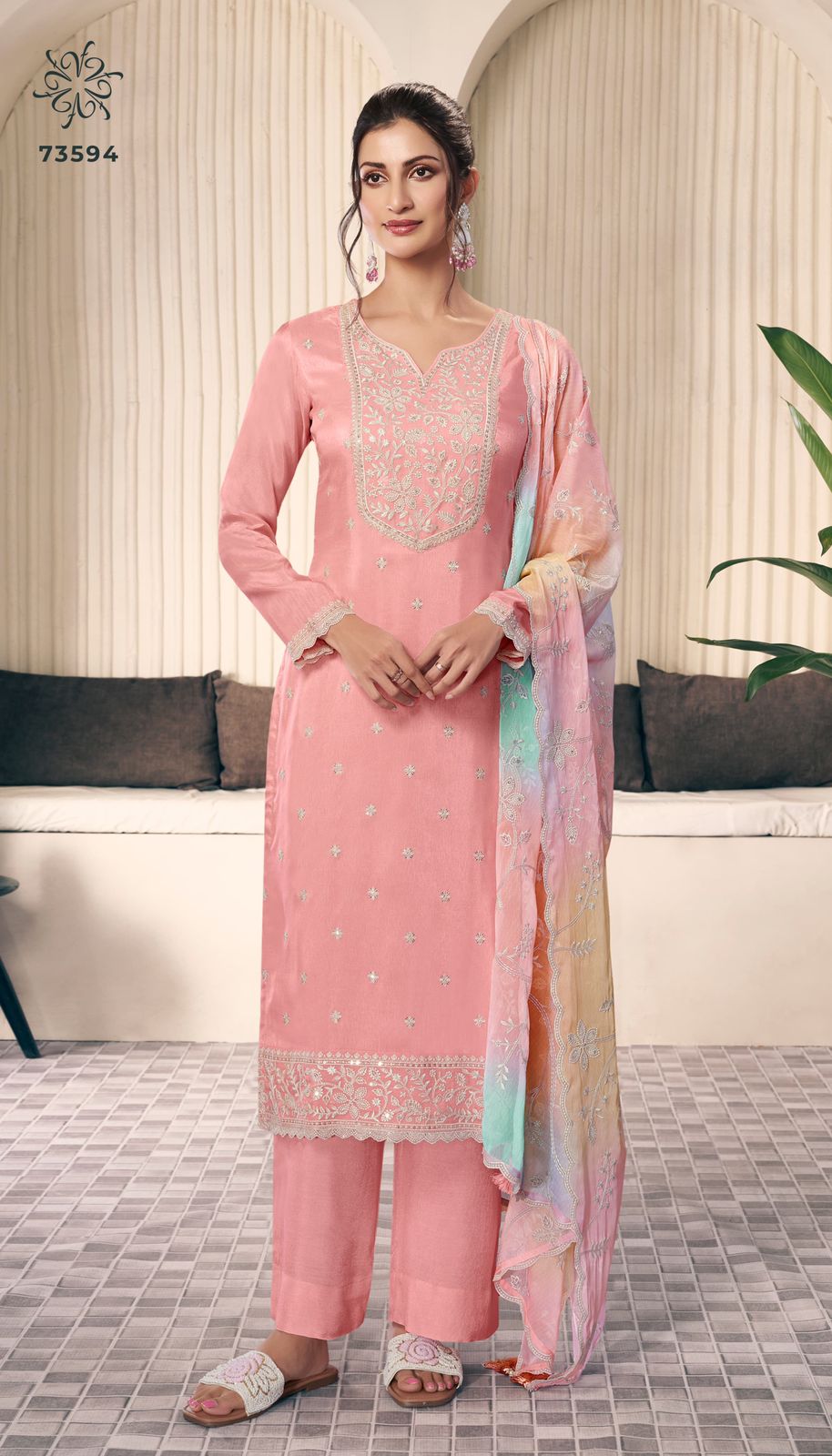 Vinay Kuleesh Ombre Silk Suit