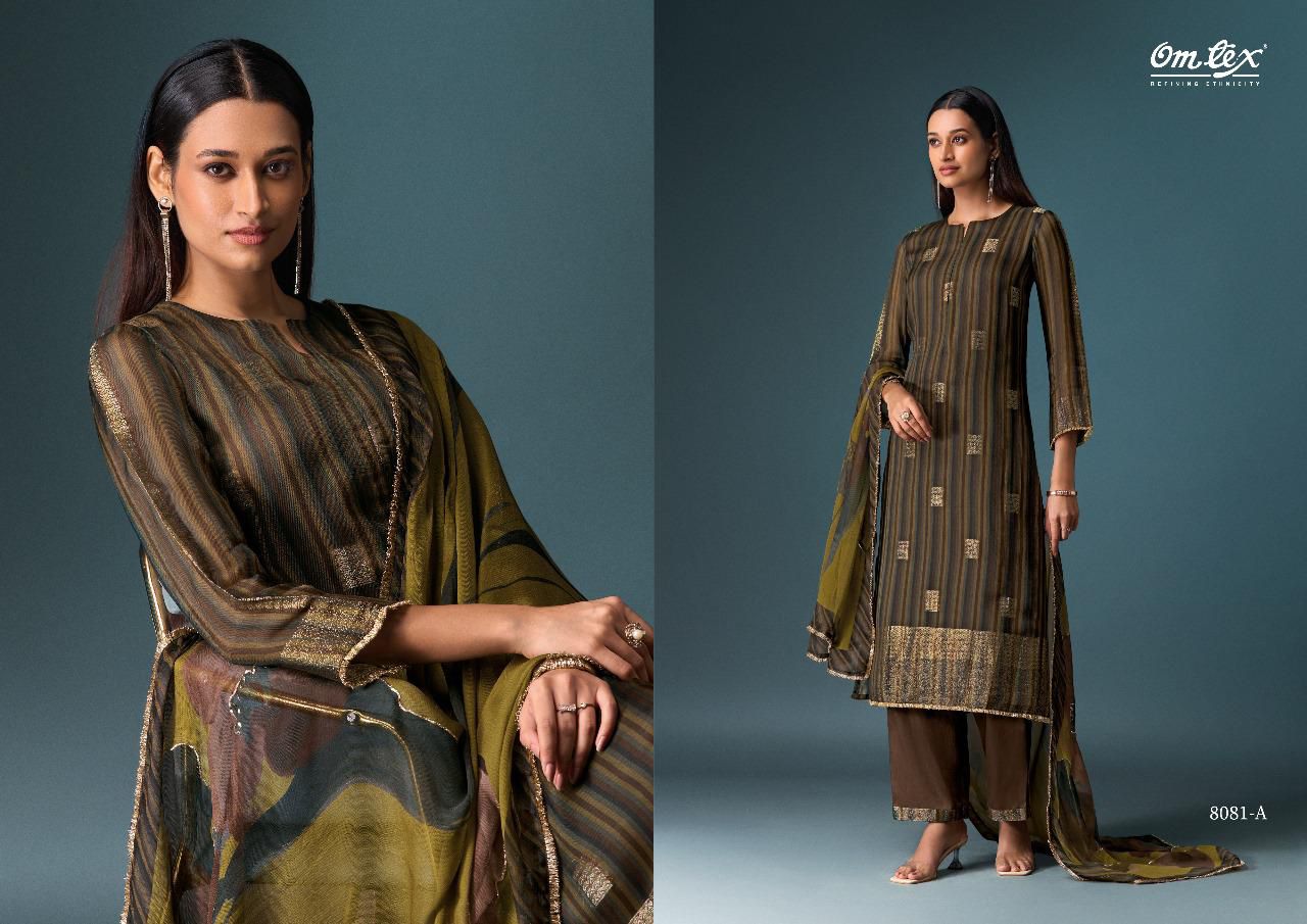 OMTEX MISHQE – Elegant Jacquard & Handwork Ensemble