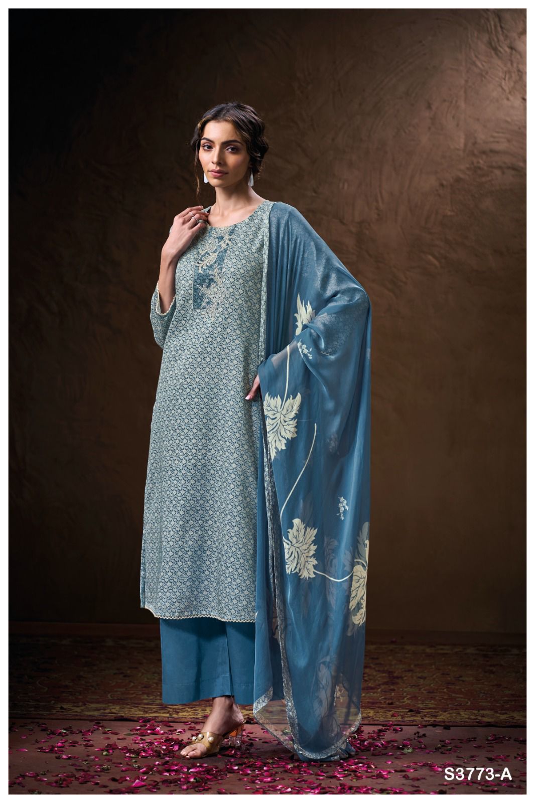 GANGA CHLOE 3773 – Cotton Satin Suit