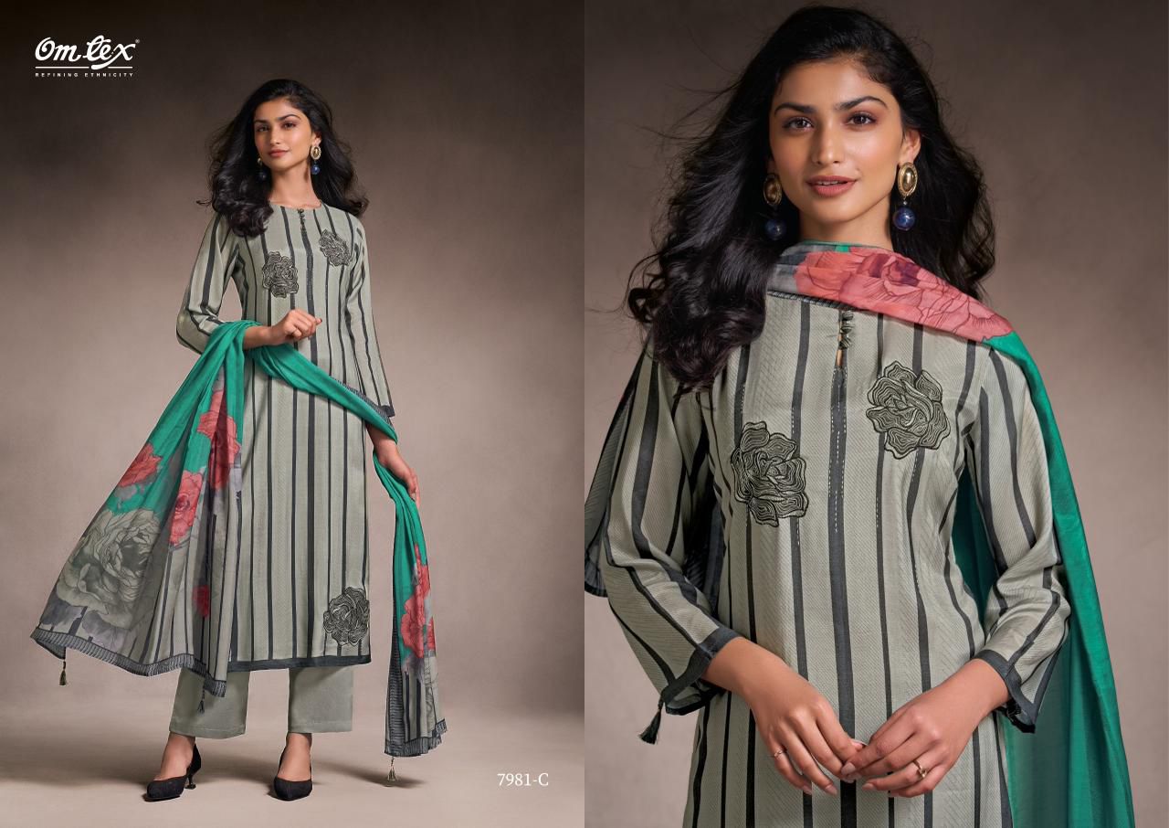 Omtex Zarvika – Elegant Pakiza Silk Designer Suit