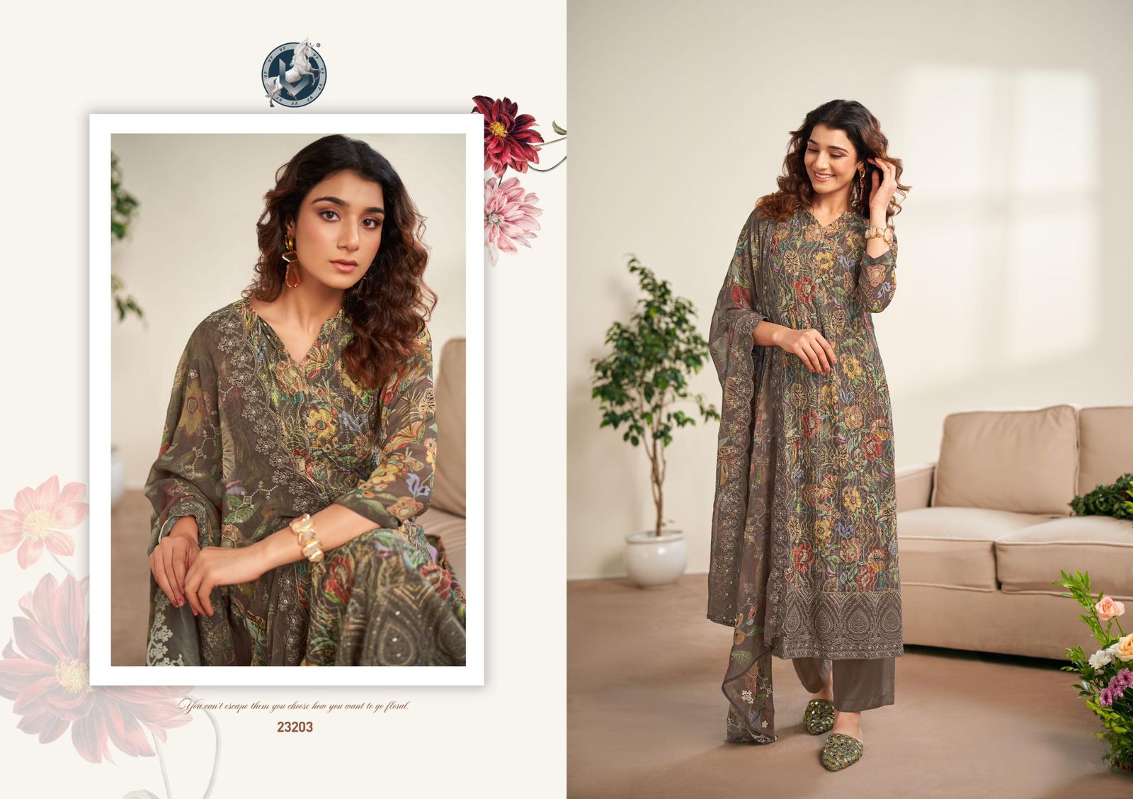Vivek Fashion World - 44 – Embroidered Suit