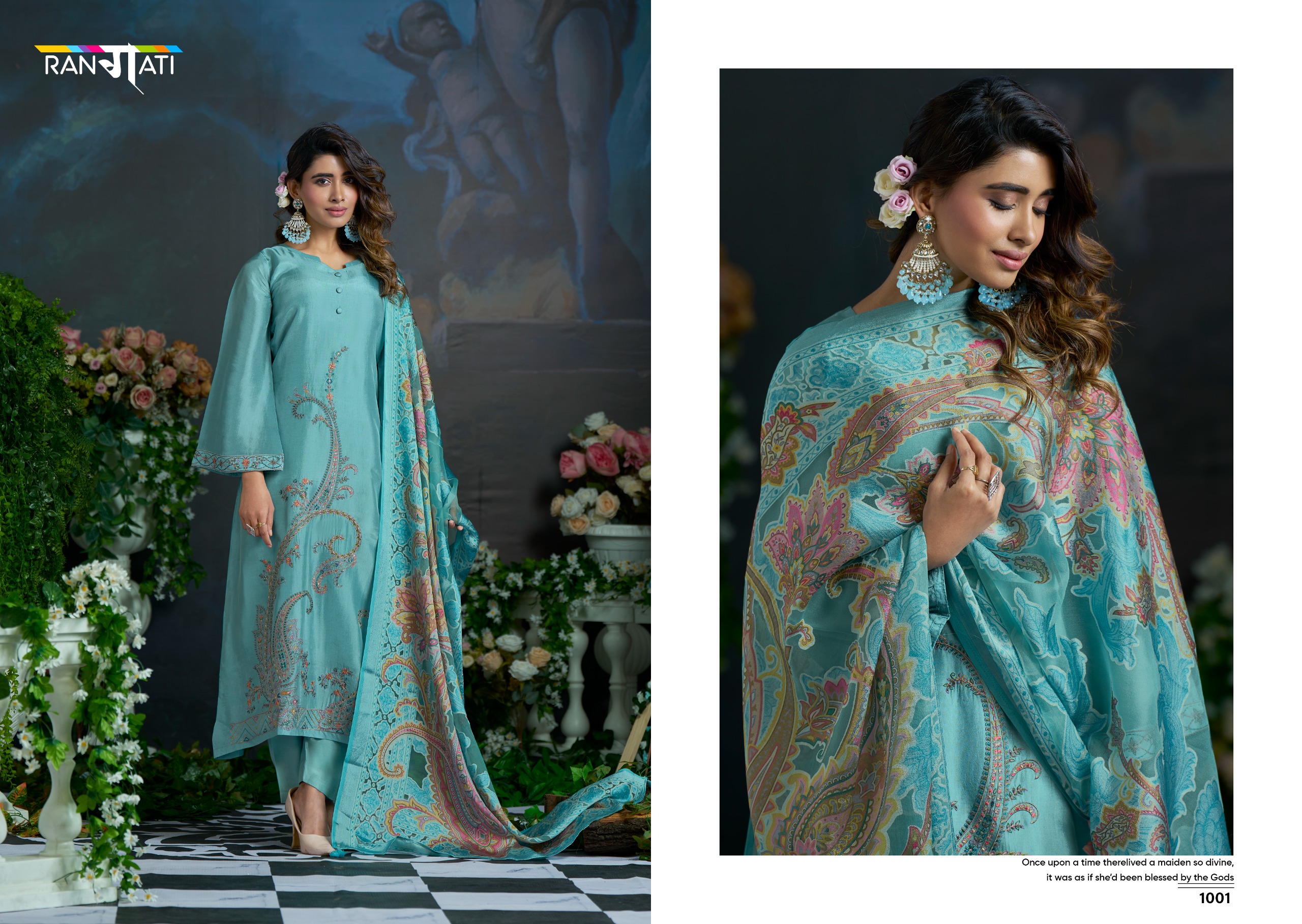 RANGATI PRINTS - Pure Muslin suit