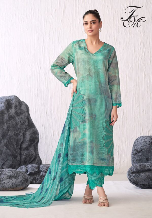 TM DESIGNER SUNFLOWER SILK SUIT