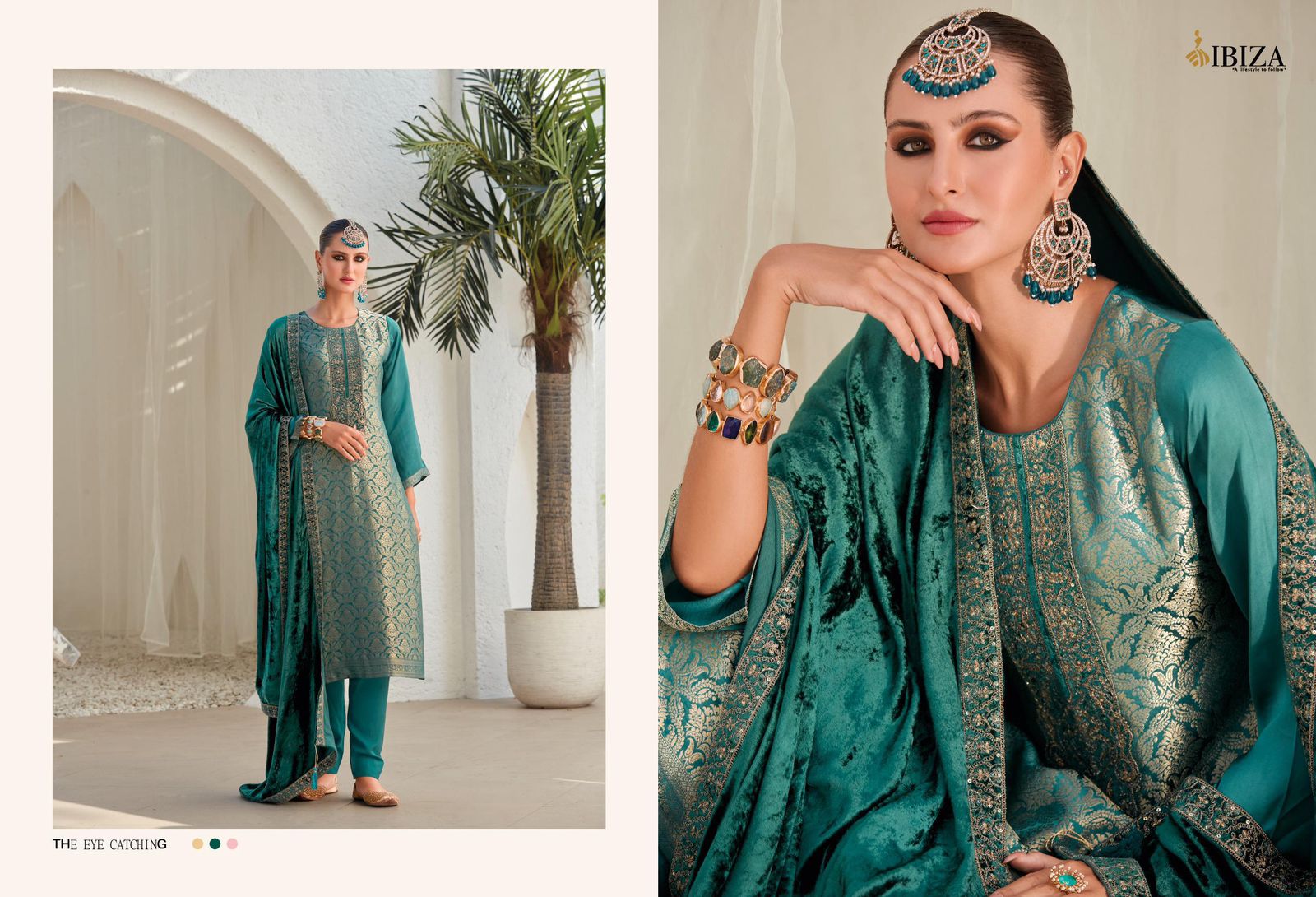 IBIZA SADGI 3 – Gaji Silk Embroidered Suit